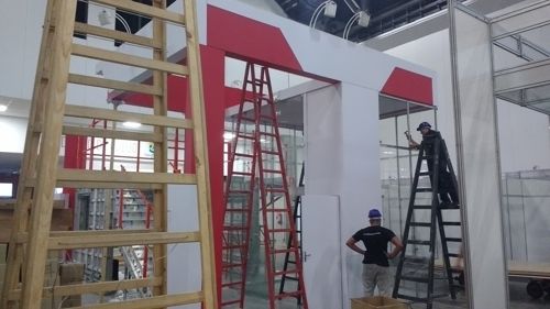 Construção de stands para eventos